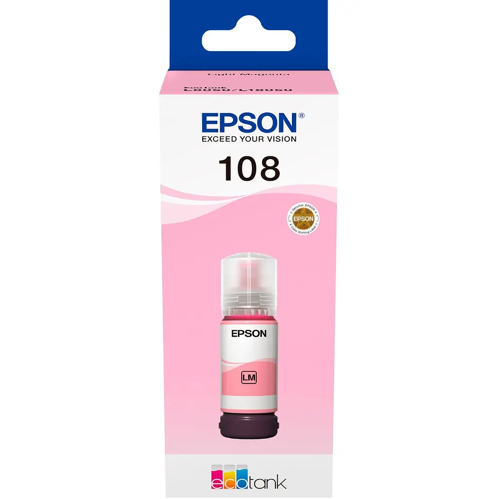 Контейнер з чорнилом Epson 108 EcoTank L8050/L18050 light magenta (C13T09C64A) - фото 2