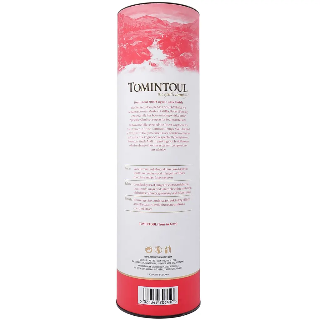 Віскі Tomintoul Cognac Cask Finish 14 yo Single Malt Scotch Whisky 2009 46% 0.7 л в коробці - фото 11