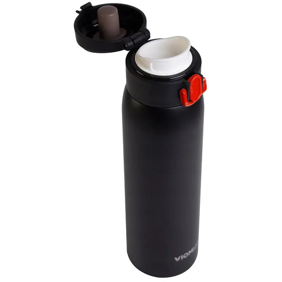 Термос Viomi stainless vacuum cup 460 мл черный 6923185601203 - фото 2