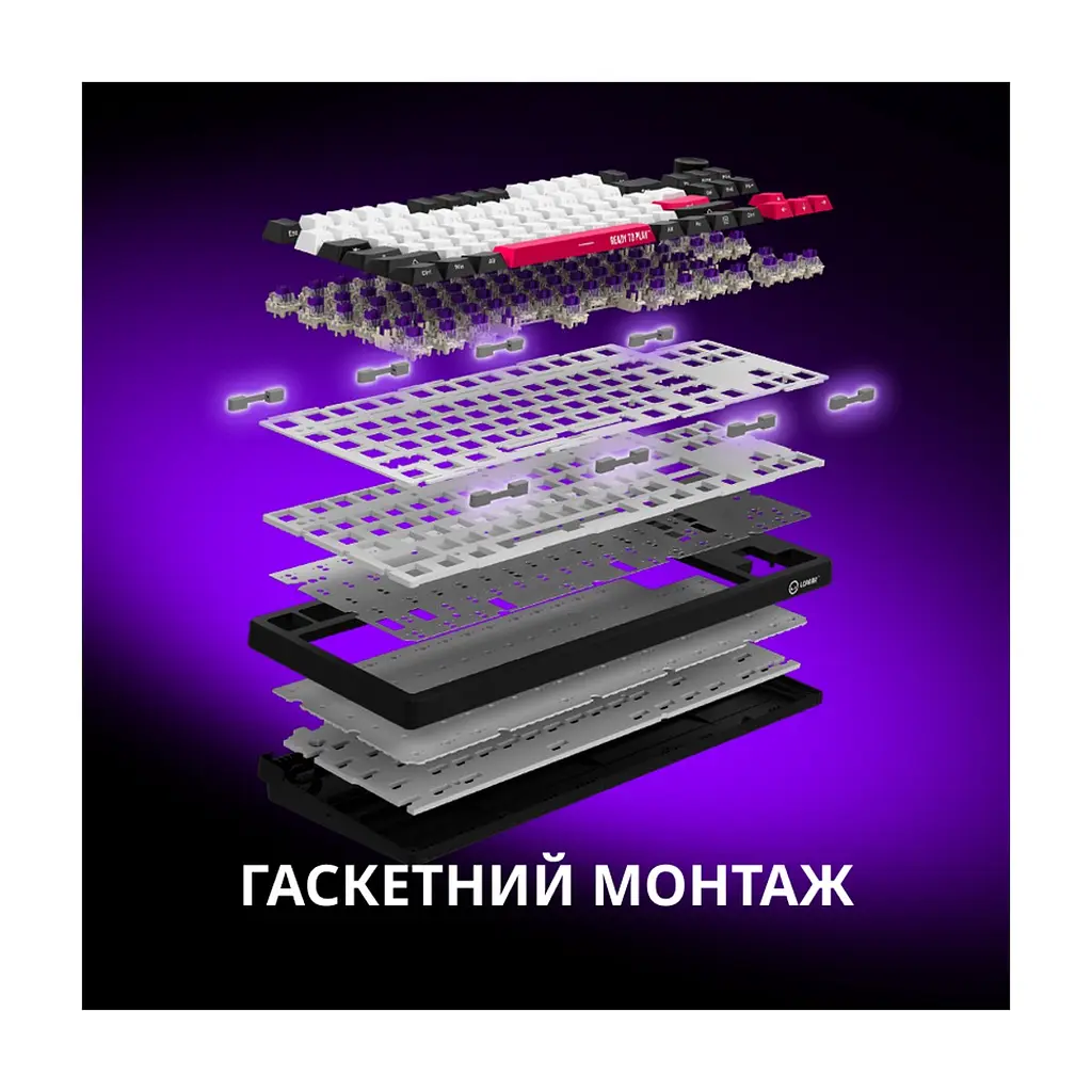 Клавіатура Lorgar KBP70TKLW Wireless TKL Mechanical Pro UA Black/Yellow (LRG-KBP70TKLW-YL-US) - фото 7