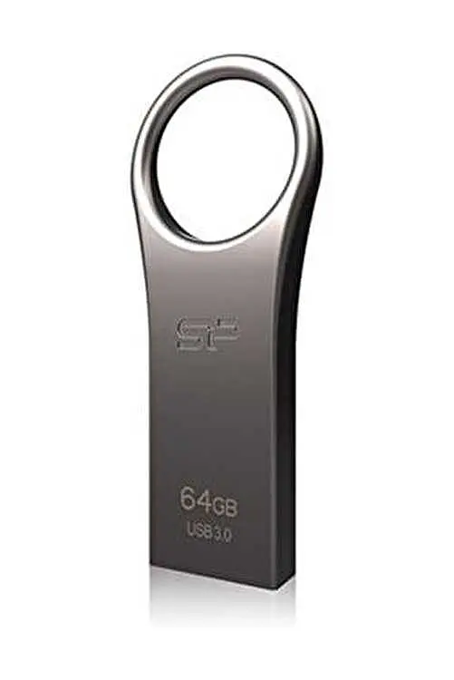 Флеш-накопичувач Silicon Power USB 64G usb3.1 Jewel J80 Metal Titanium (SP064GBUF3J80V1T) - фото 2