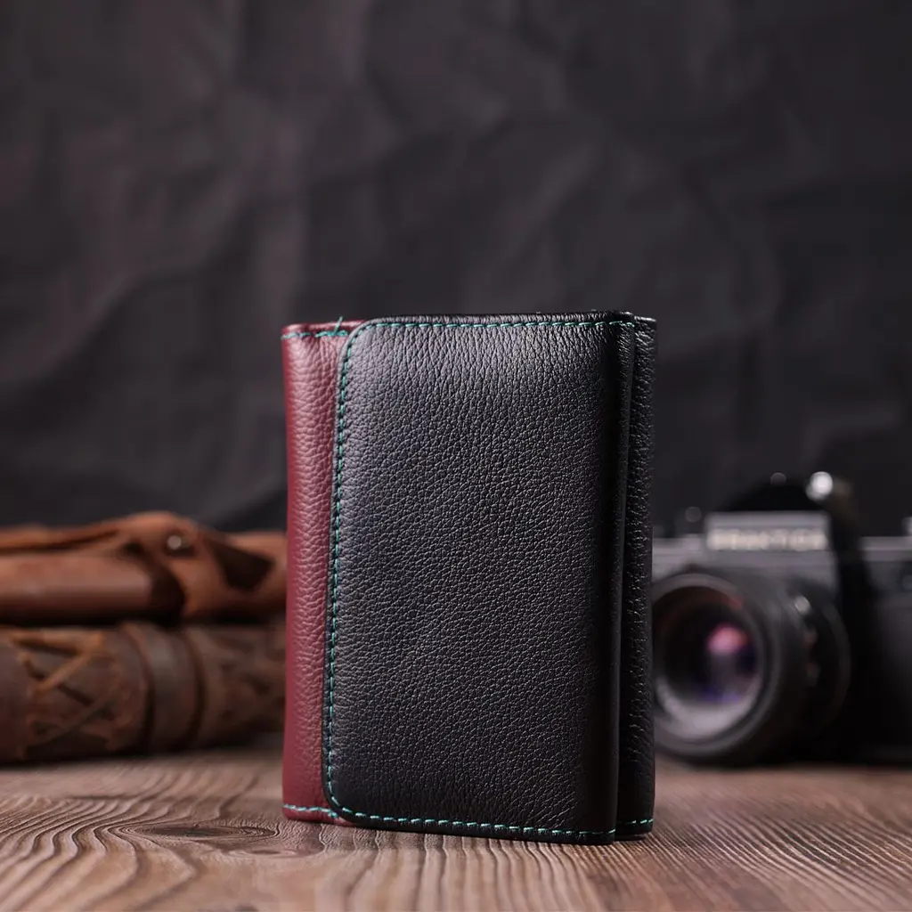 Зручний гаманець для дівчат із натуральної шкіри ST Leather 22497 різнокольоровий - фото 7