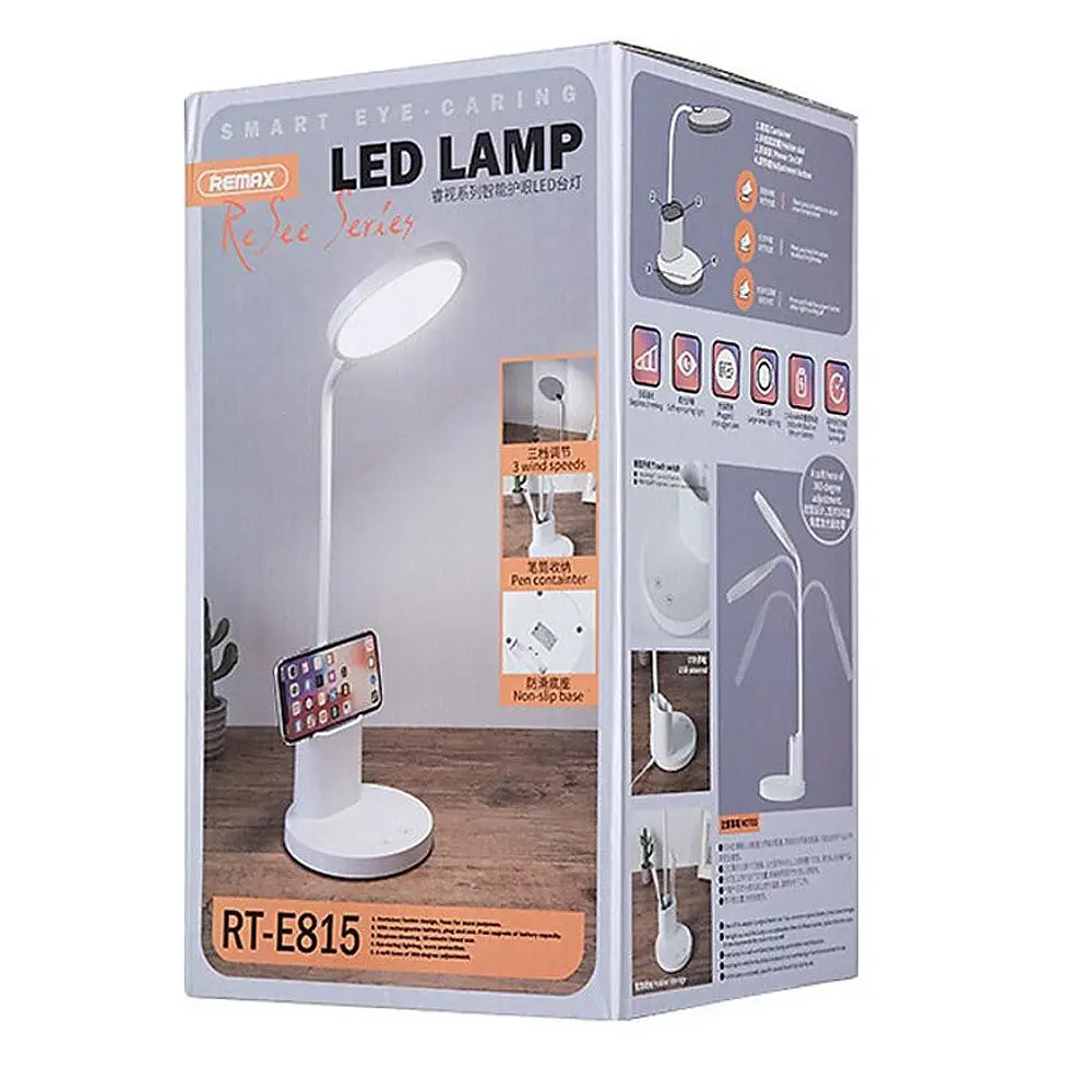 Настільна USB LED лампа Remax RT-E815 гнучка з акумулятором біла - фото 3