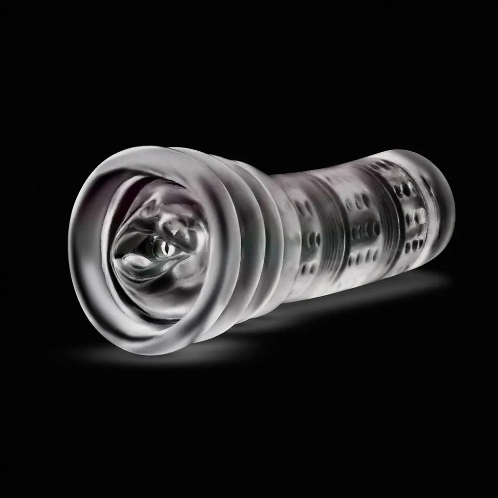 Мастурбатор Blush Rize - Luz Glow in the Dark Masturbator - Clear, всмоктування, світиться в темряві - фото 9