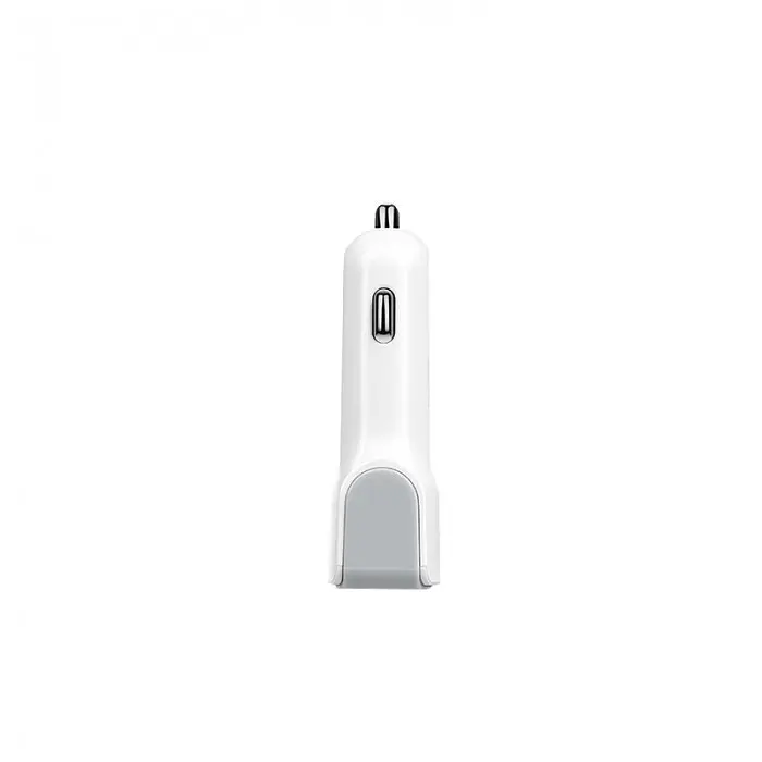 USB зарядка от прикуривателя в авто Hoco Z 23 на 2 USB Белый - фото 3