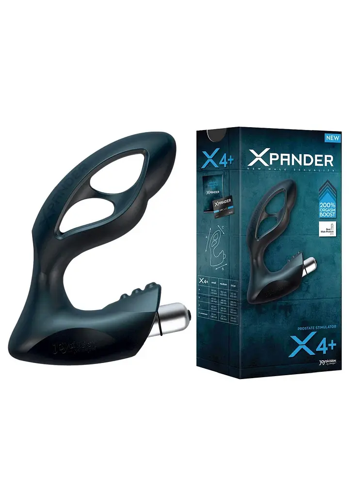 Стимулятор простати Xpander X4+ Rechargeable Small, 13.5 см (чорний) - фото 3