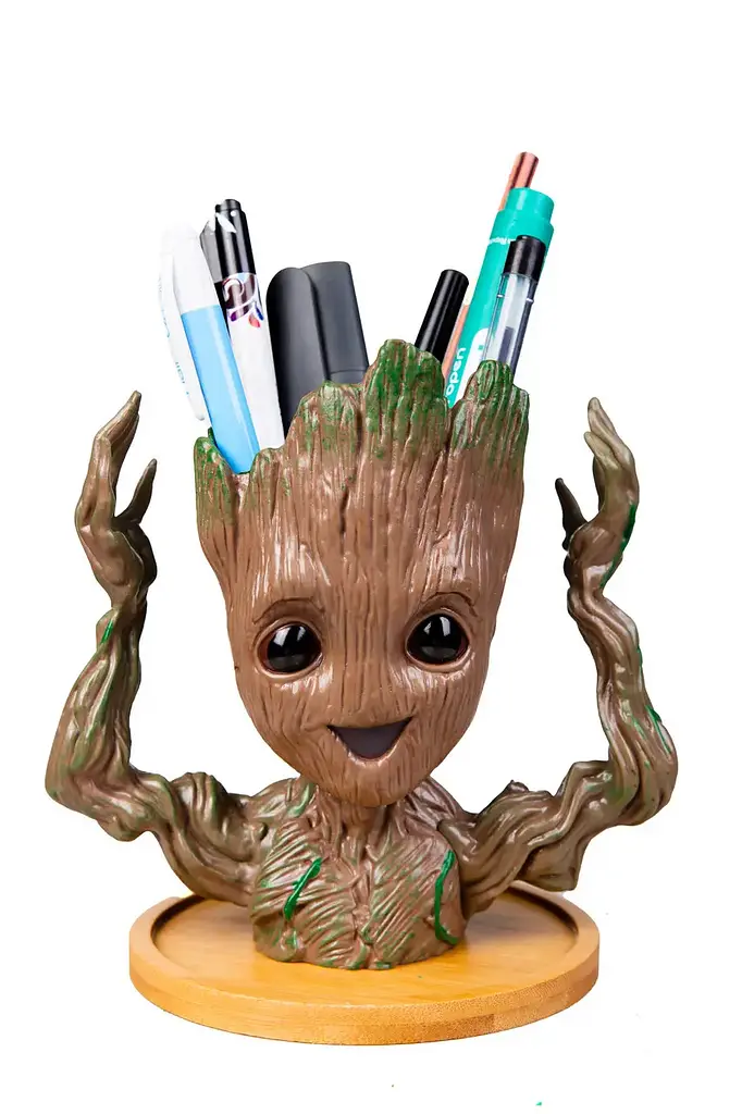 Горщик для квітів та канцелярії Грут Groot G4 + кругла підставка - фото 7