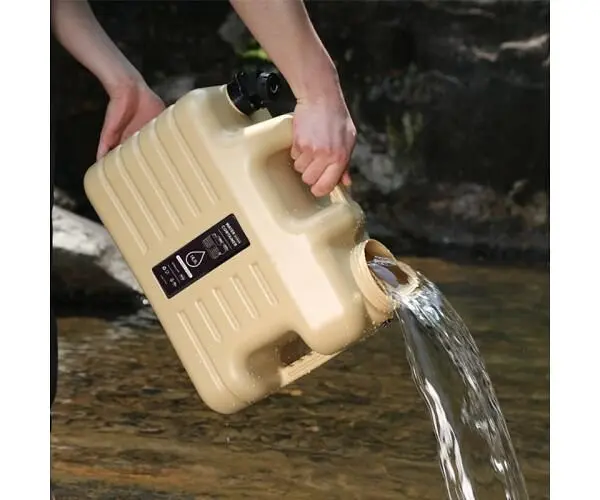 Бутель Каністра 18,5 л для води з краном та ручкою, золотистий, ViO PET-TBG 18.5L - фото 5