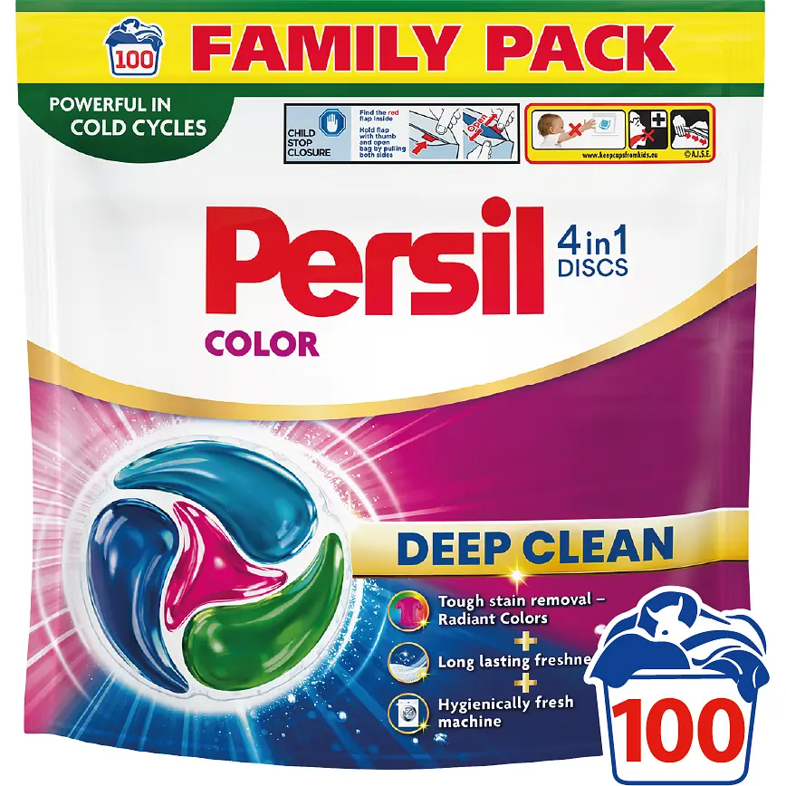 Диски для прання Persil Color 4in1 Discs Deep Clean 100 шт.