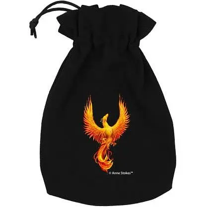Мішок для кубиків Q‑Workshop Anne Stokes Dice Pouch: Phoenix (BAST206) - фото 2