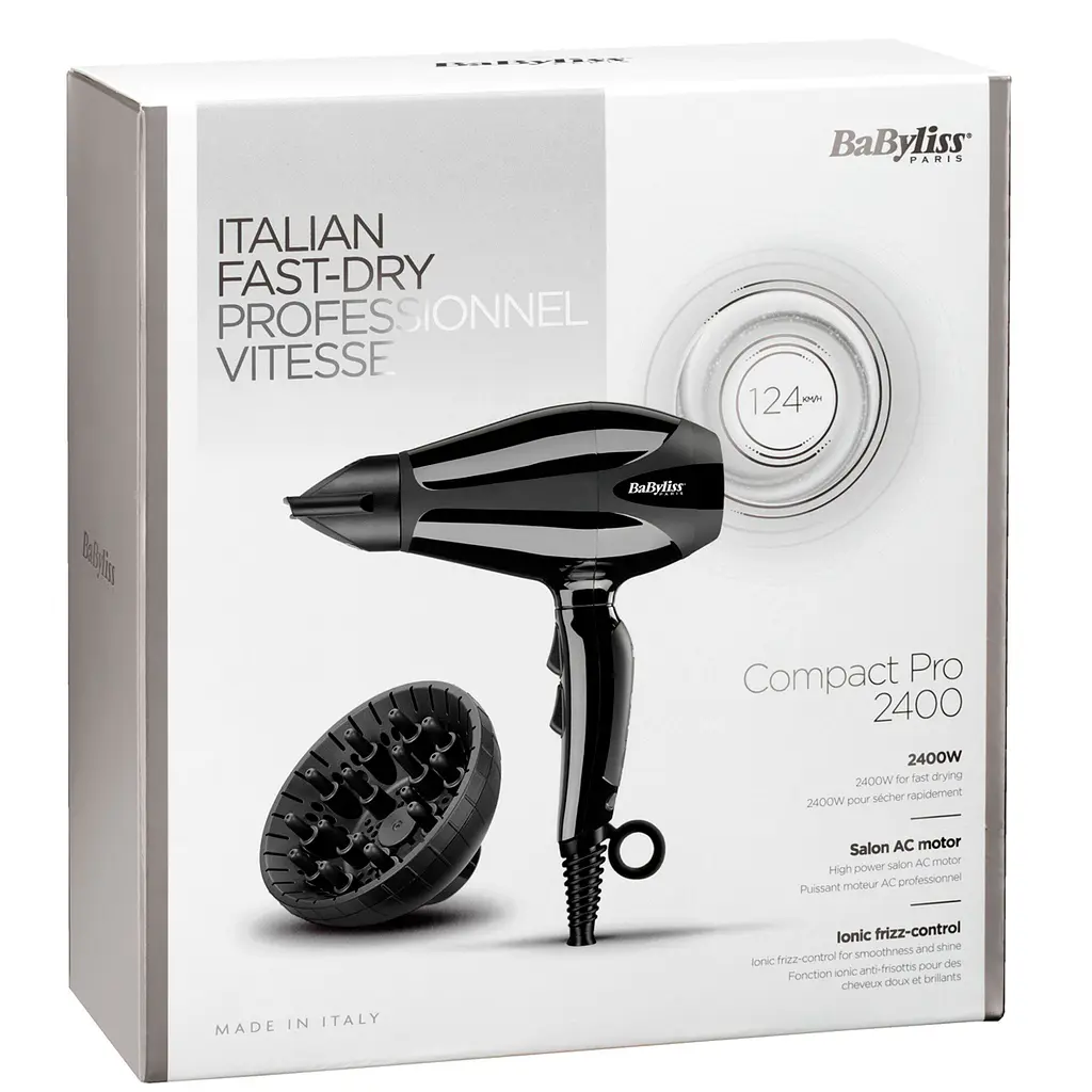Фен BaByliss Compact Pro чорний (6715DE) - фото 7