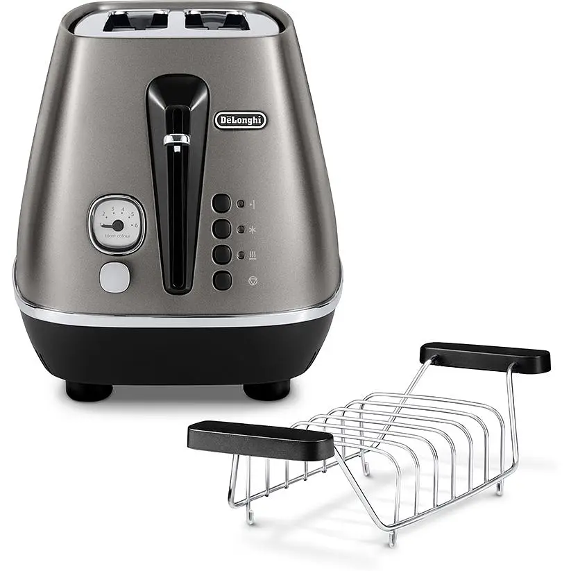 Тостер DeLonghi CTIN 2103 TB Distinta Titanium (00000026096) - фото 3