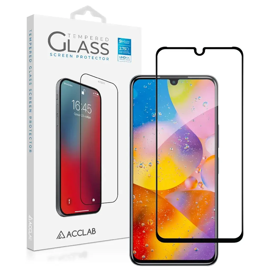Скло захисне ACCLAB Full Glue Infinix Note 12 Pro Black (1283126546617) - фото 2