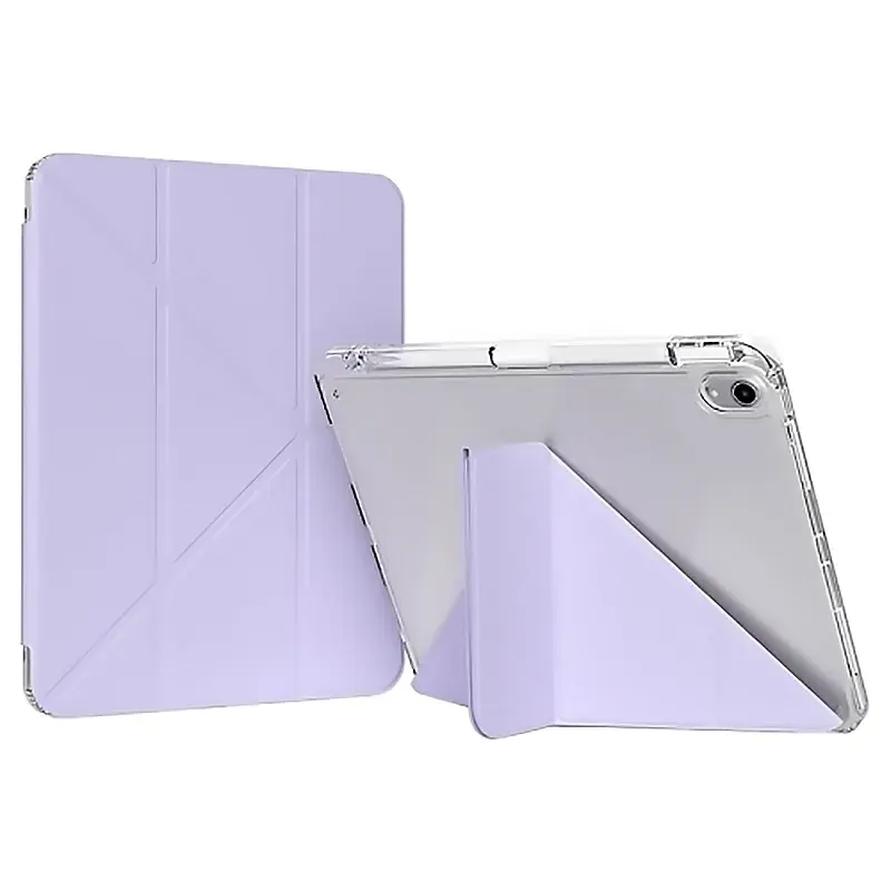 Чохол до планшета BeCover Ultra Slim Origami Transparent Apple iPad Mini 7 2024 Purple (712937) - фото 2