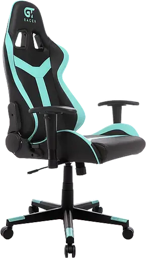 Геймерское кресло GT Racer черное с ментоловым (X-2527 Black/Mint) - фото 3
