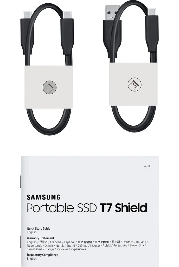 Портативний SSD Samsung 2TB USB 3.2 Gen 2 Type-C T7 Shield - фото 5