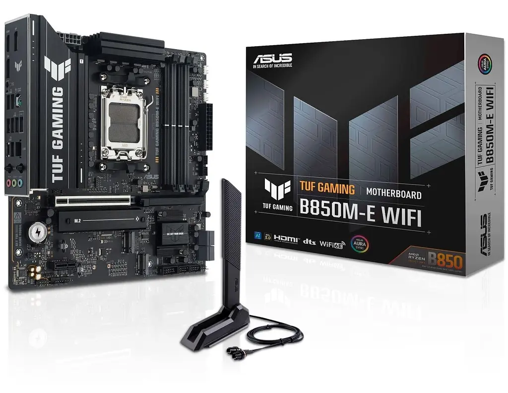 Материнська плата ASUS TUF GAMING B850M-E WIFI (TUF GAMING B850M-E WIFI) (Socket AM5, AMD B850, Micro-ATX) Б/в - фото 7
