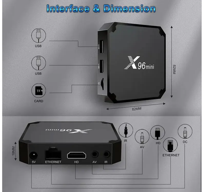 Медіаплеєр Андроїд приставка Smart TV Box X96 Mini W2 Android 11 2 Гб/16Гб - фото 3