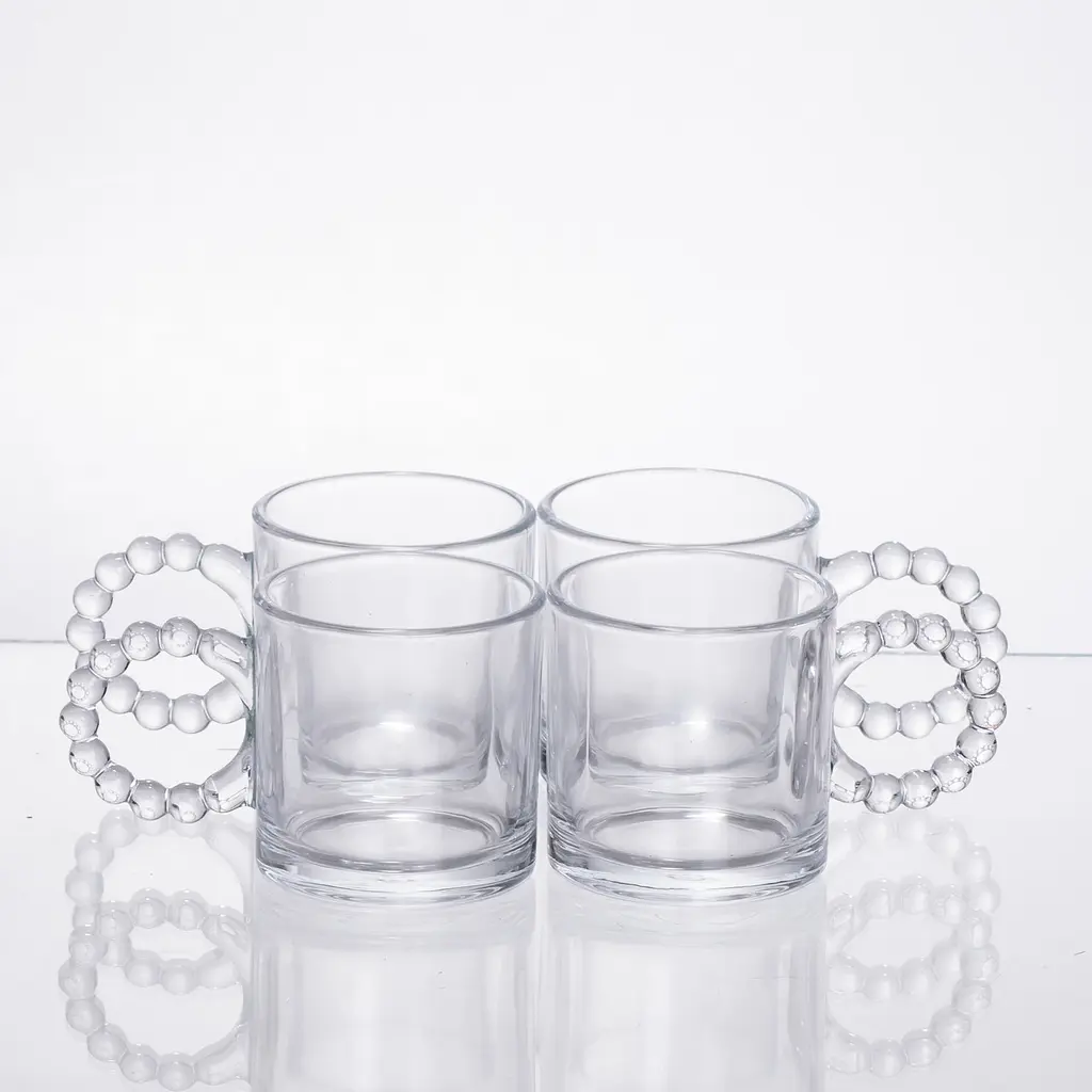 Чайный набор из толстого стекла 5 предметов на 4 персоны Yiwu 64486-24 - фото 4