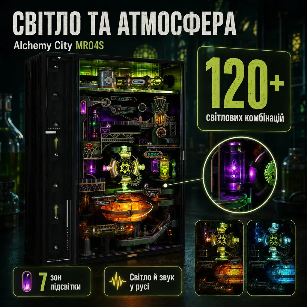 Конструктор Robotime Rokr 3D Місто Алхімії (MR04S) - фото 10