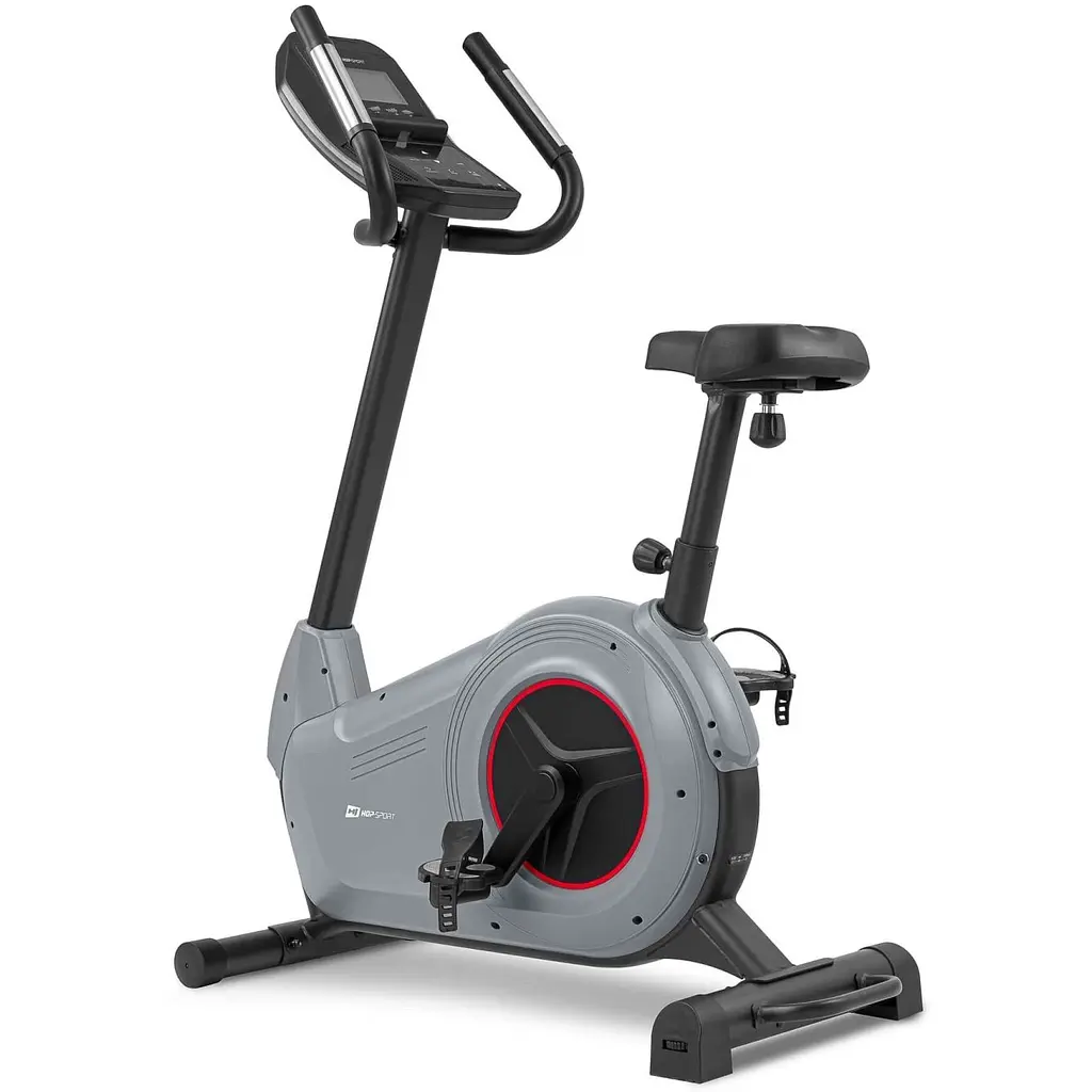 Велотренажер Hop-Sport HS-100H Solid з матом сірий - фото 2