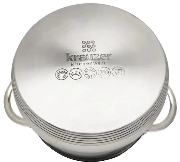 Каструля Krauzer Professional KR-78032 20 см 3.6 л срібляста - фото 3