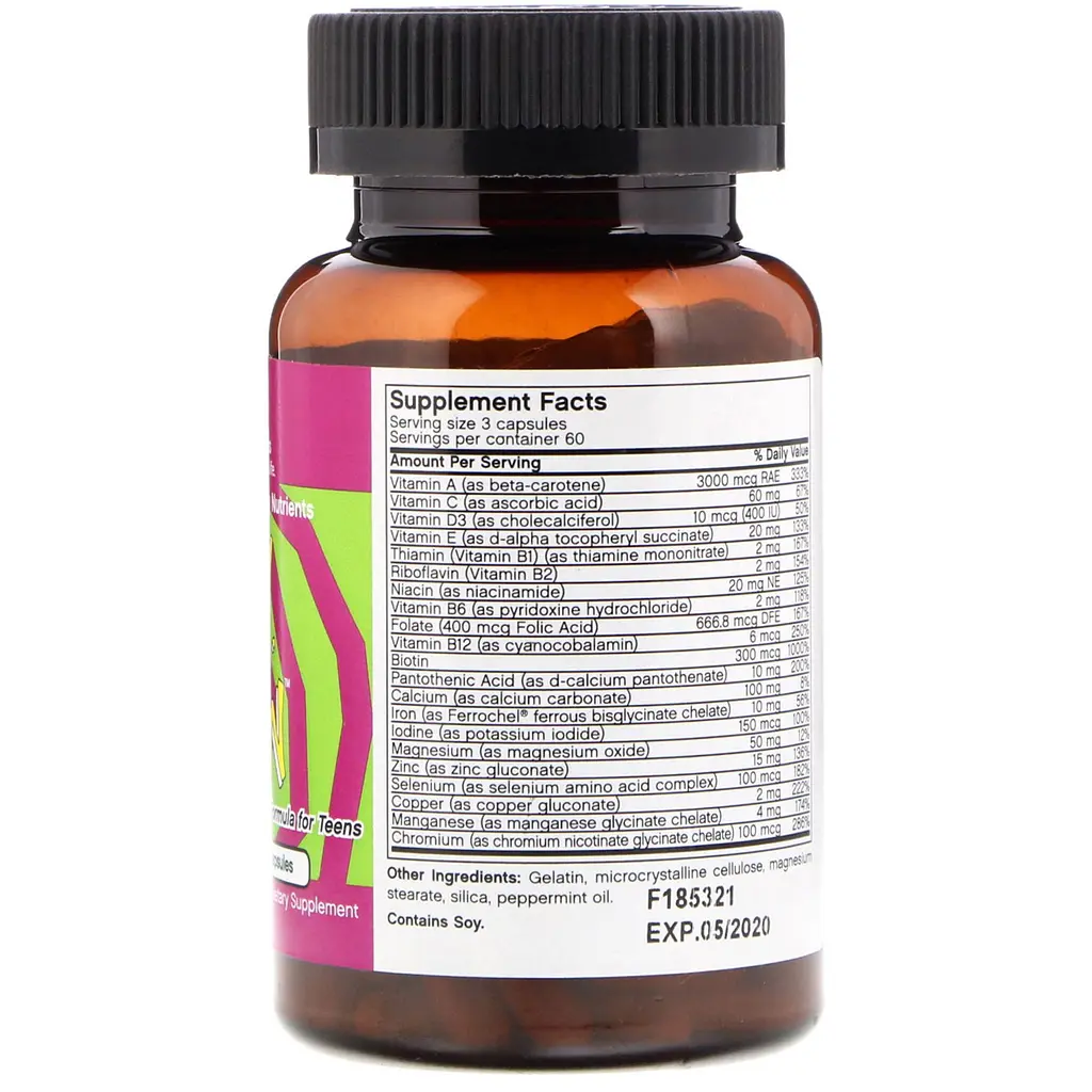 Мультивітаміни для підлітків M.V. Teen 180 капсул Futurebiotics vit0005314 - фото 2