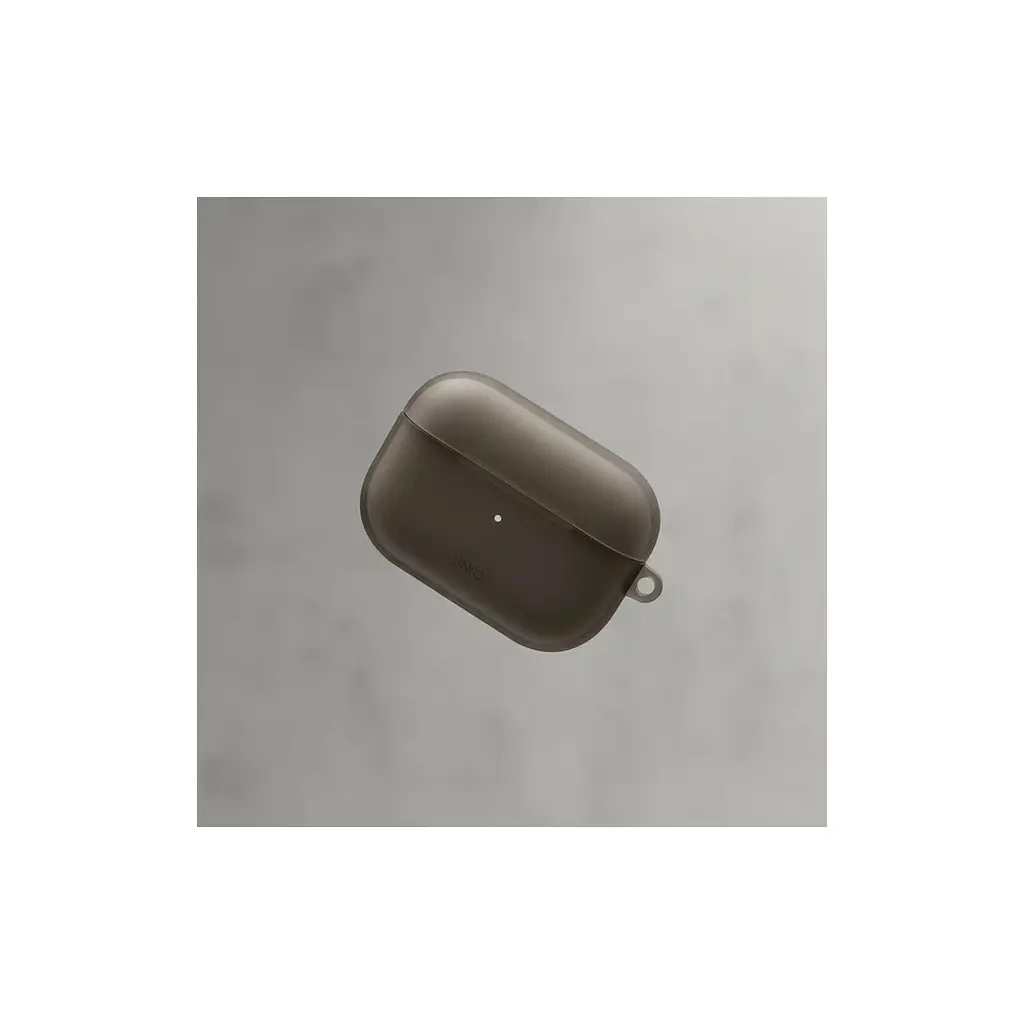 Чохол для навушників Uniq Glase AirPods Pro 2 gen Glossy Smoke (8886463683590) - фото 8