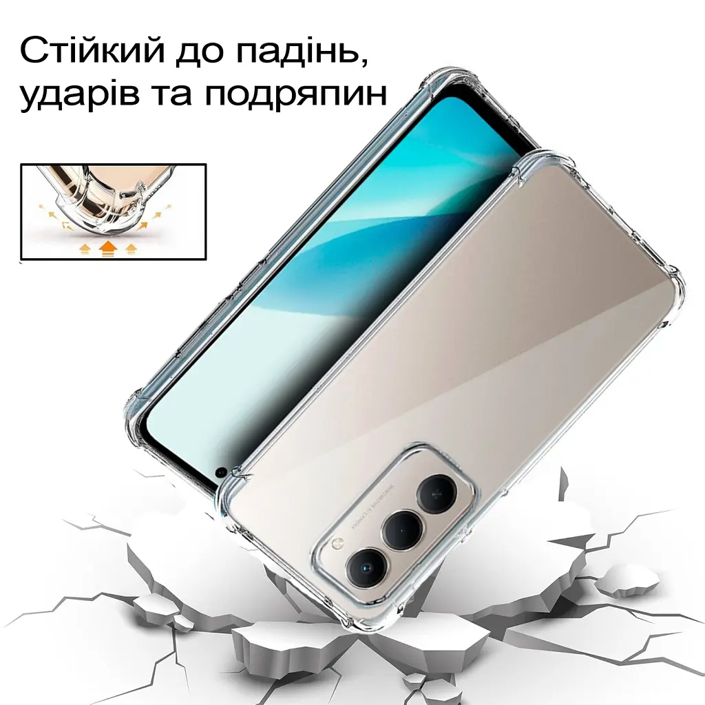 Чехол для мобильного телефона BeCover Anti-Shock Xiaomi Redmi 15 Clear (713811) - фото 2
