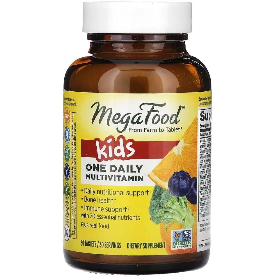 Витамины и минералы MegaFood Kids One Daily Multivitamin 30 таблеток - фото 1