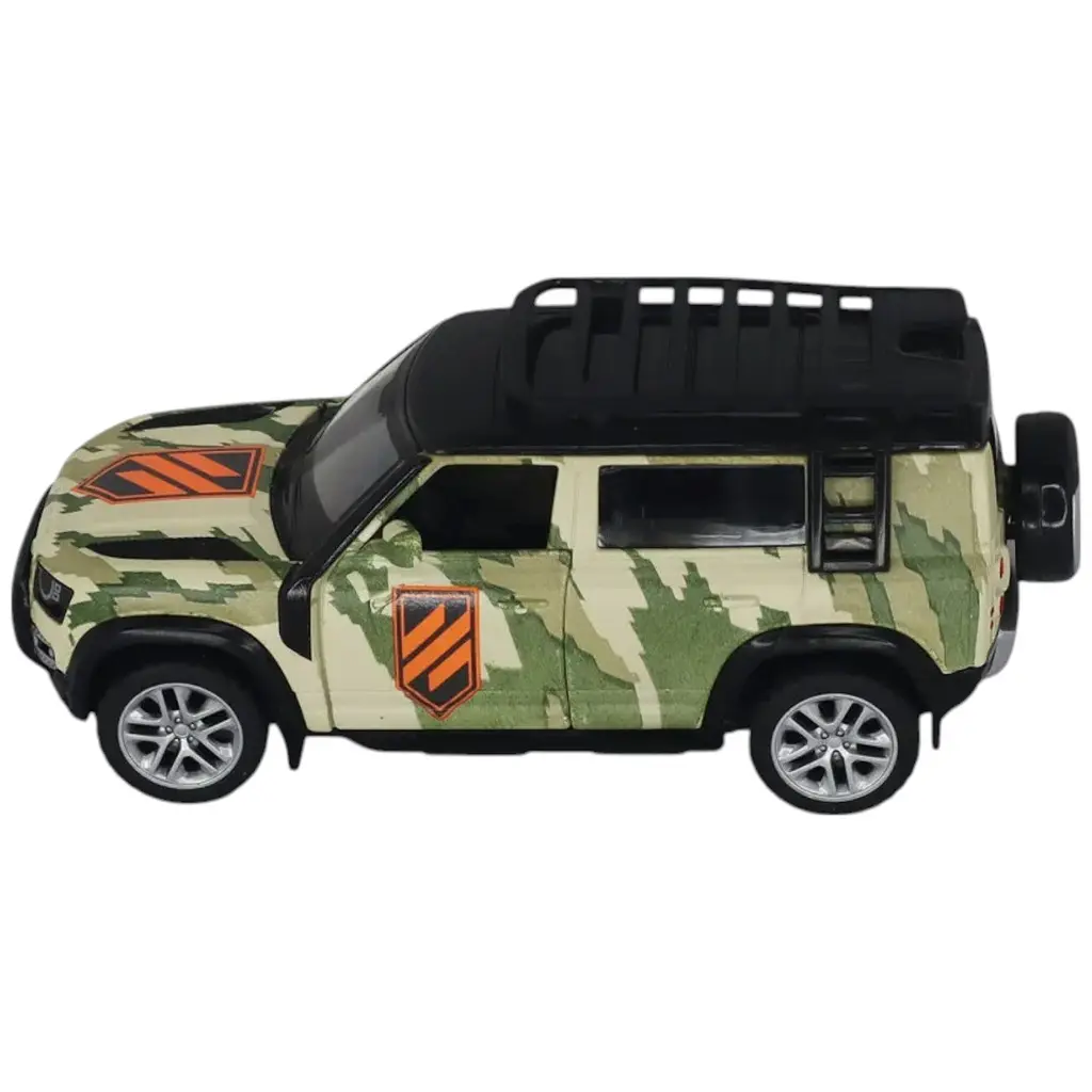 Автомодель серії Шеврони Героїв TechnoDrive 250363M2 Land Rover Defender 110, 3 ОШБр 1:39 - фото 8
