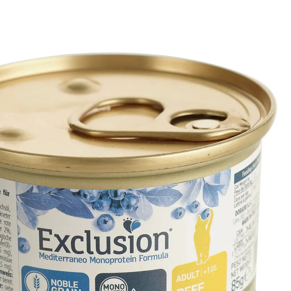 Вологий корм для котів Exclusion Noble Grain Cat Adult Beef All Breedss, 85 г - фото 3