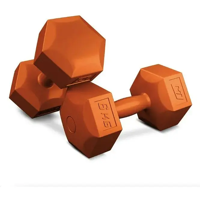 Гантели для фитнеса композитные Hop-Sport HS-C060DS 2х6 кг оранжевые - фото 2
