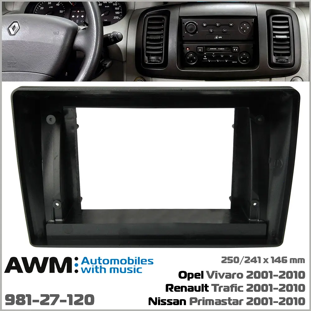 Переходная рамка Renault Trafic, Opel Vivaro, Nissan Primastar AWM 981-27-120 - фото 5