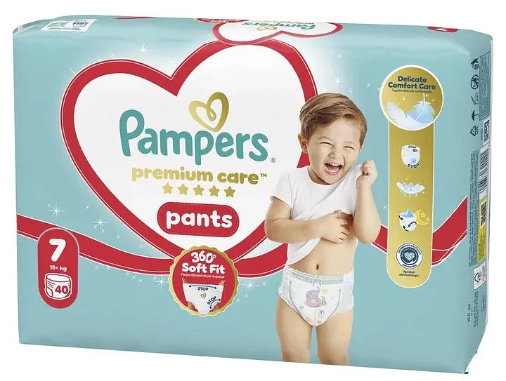 Підгузки-трусики Pampers Premium Care Pants Розмір 7 (15+ кг) 40 шт.  - фото 2