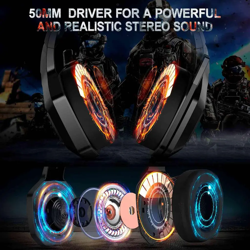 Навушники Onikuma Gaming with RGB LED K10 7.1 - фото 5