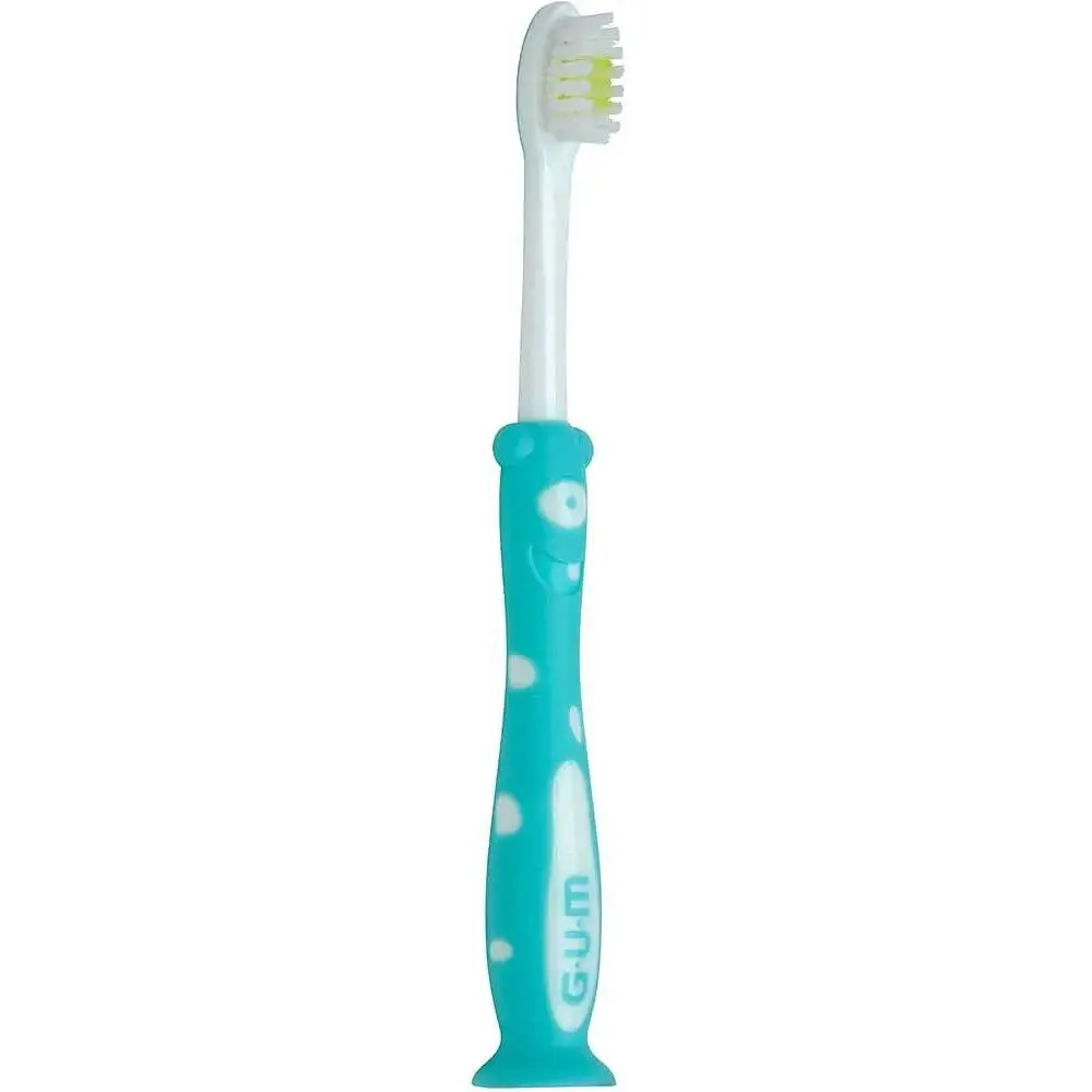 Зубна щітка GUM Kids Monster м'яка блакитна - фото 2