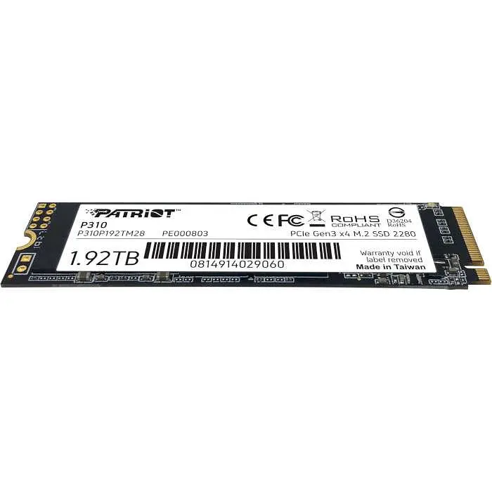 Накопичувач SSD Patriot m.2 NVMe 1920GB P310 2tb (P310P192TM28) - фото 2