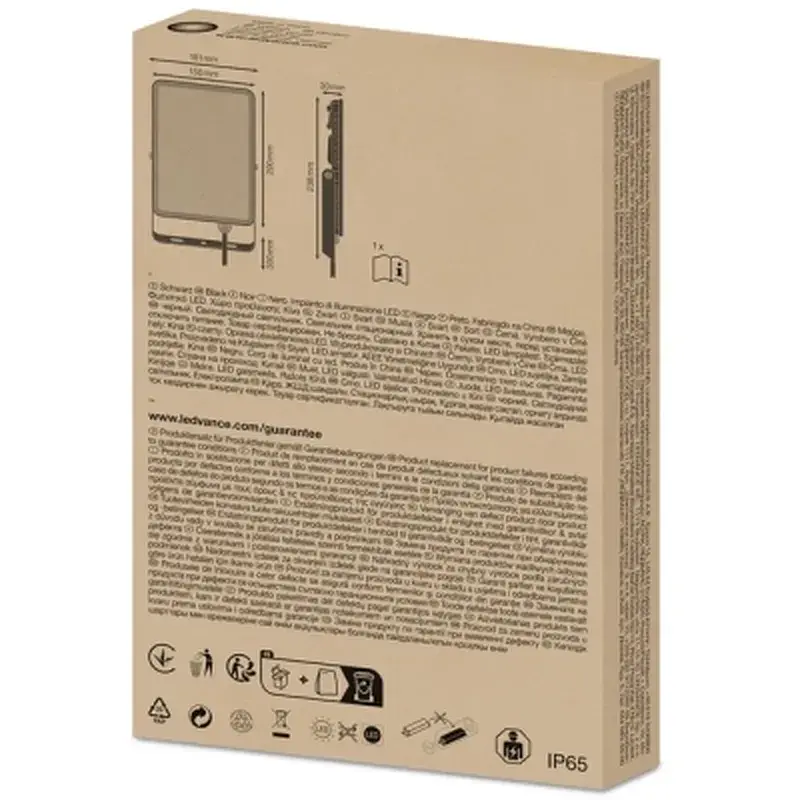 Прожектор LEDVANCE FL ESSENTIAL 50W 830 BK IP65 (4058075768116) - фото 7
