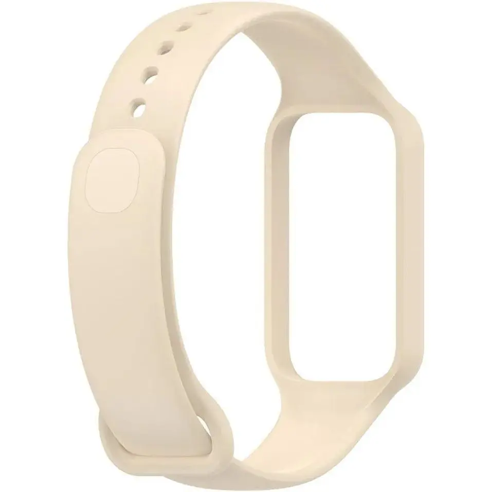 Силіконовий ремінець BeCover для Xiaomi Redmi Smart Band 2 Beige (709363) - фото 4