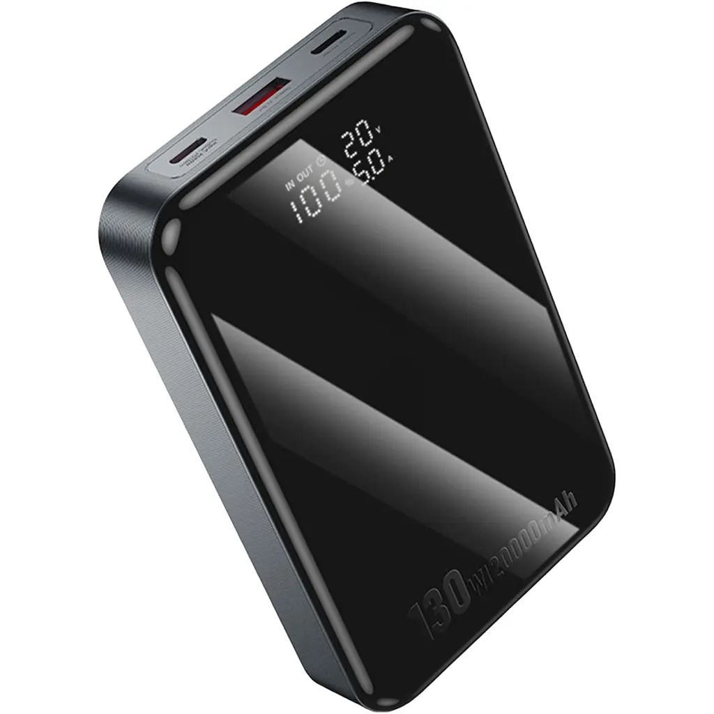 Зовнішній акумулятор Hoco Q30A 20000mAh 130W Metal Gray [123636] - фото 2