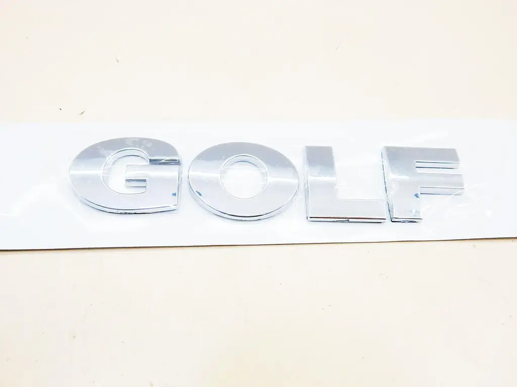 Емблема напис GOLF Гольф для Volkswagen Хром 121x26 мм на скотчі (Завод) - фото 3