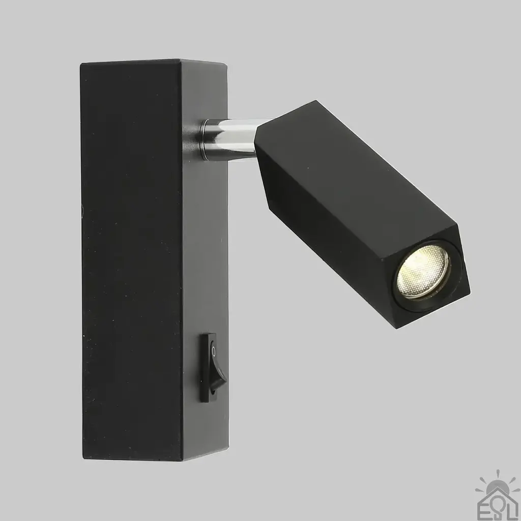 Світлодіодний світильник бра SIMPLE S 3Вт 120x50x130 мм Чорний ESLLSE - фото 2