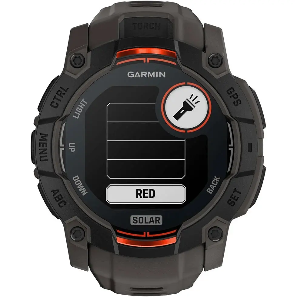 Смарт-годинник Garmin Instinct 3 50mm Solar Black Bezel with Charcoal Band (010-02935-00) - фото 3