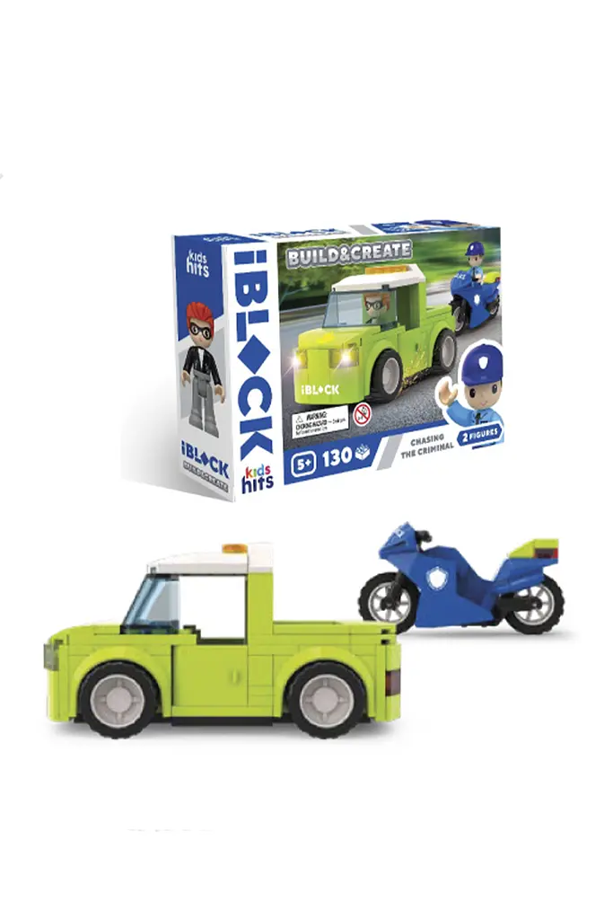 Конструктор Kids hits IBLOCK JUNIOR Police Motorbike in Pursuit IBLOCK KH41/003/4 ЦБ-00265701 - фото 2