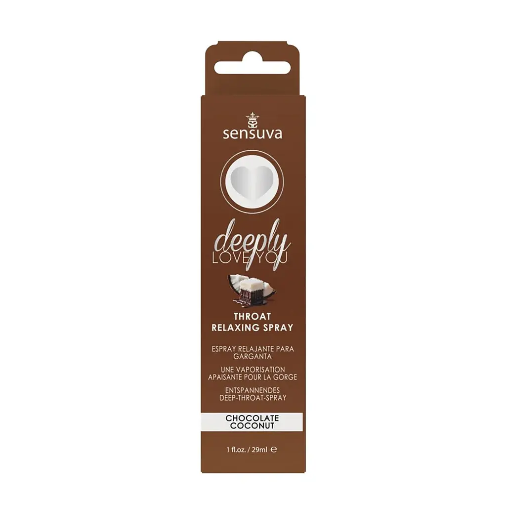 Спрей для мінету Sensuva Deeply Love You Chocolate Coconut (29 мл), для глубокого мінету - фото 3