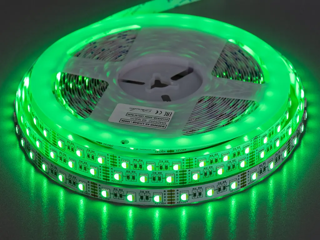 Светодиодная лента 12В, 60диодов на метр, 10мм, RGB - фото 4
