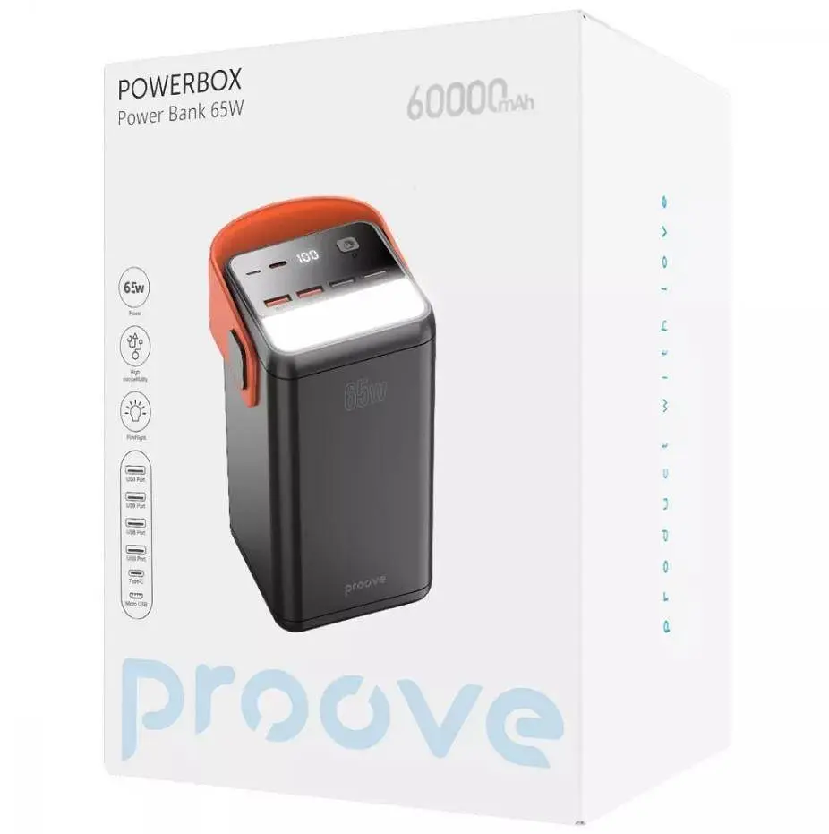 Внешний аккумулятор Proove Powerbox 60000mAh 65W (PBPB65412201) - фото 5