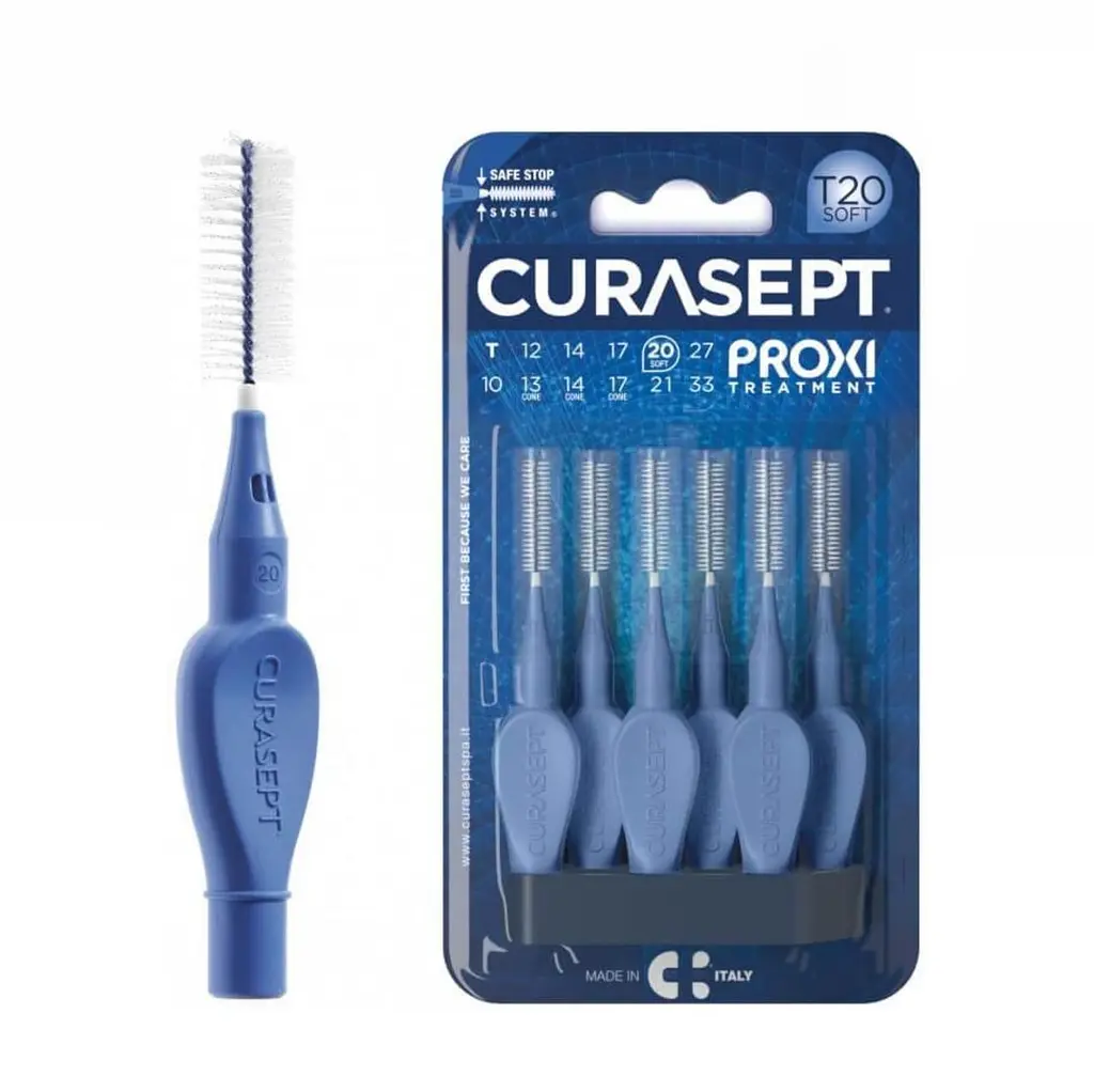 Міжзубний йоржик Curasept Proxi T20soft, ISO6 (2,0 мм, синій), 6 шт - фото 3