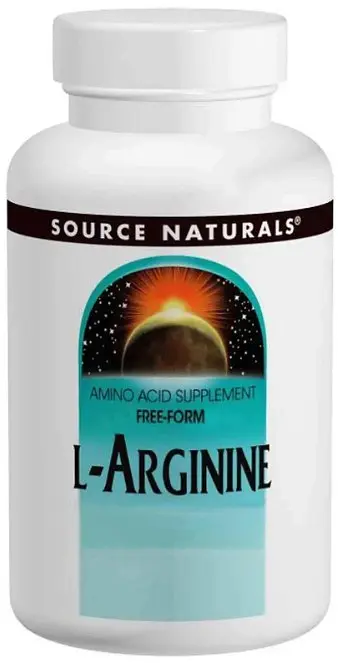 Аргінін Source Naturals L-Arginine 500 мг 100 таблеток